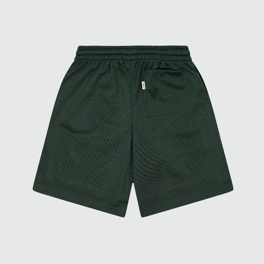 BAGGY BASKETBALL SHORTS - FOREST GREEN