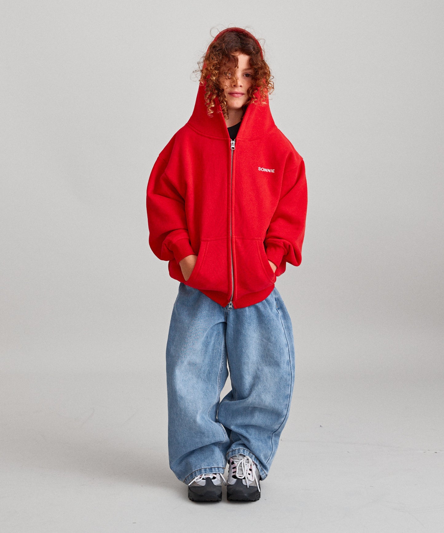 Zip Hoodie - Team Red