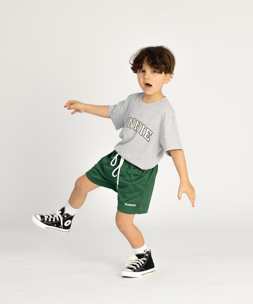 
                  
                    Varsity Tee - Grey Marle
                  
                
