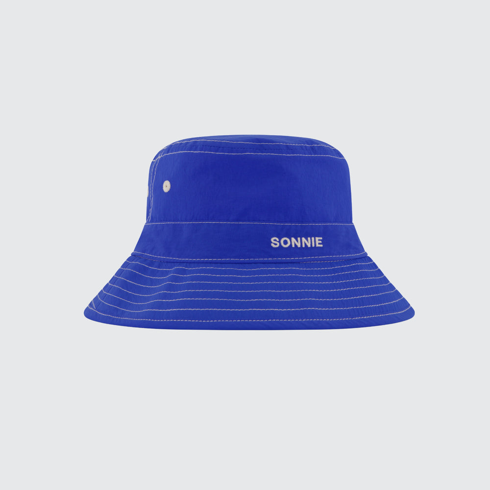 
                      
                        NYLON BUCKET HAT CONTRAST STITCHING - Electric Blue
                      
                    