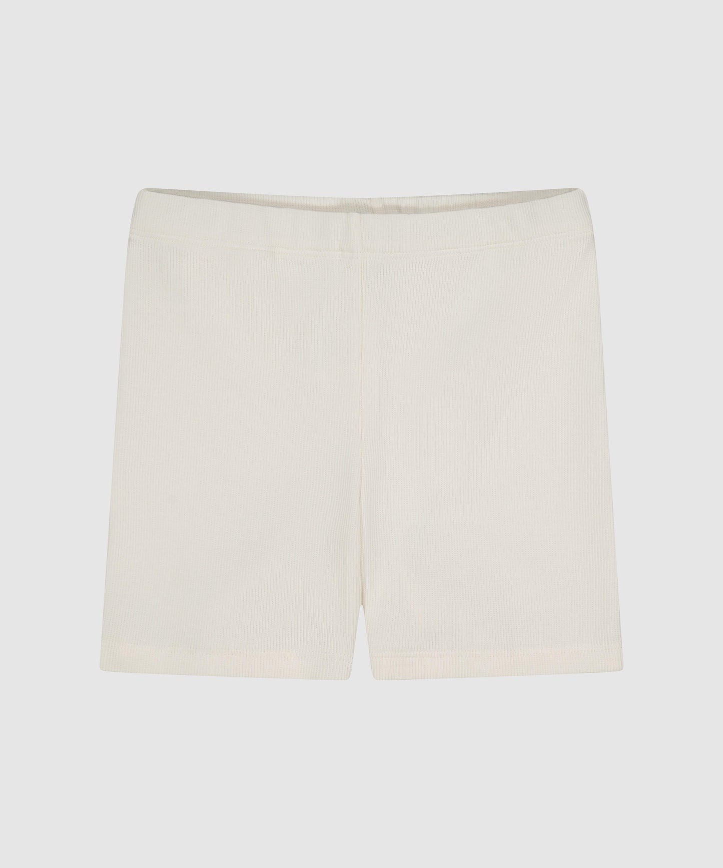 Orla Ribbed Bike Shorts - Off-white