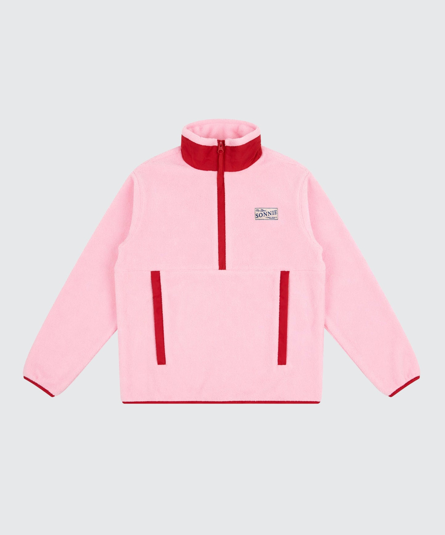 Lini Fleece - Baby Pink / Red