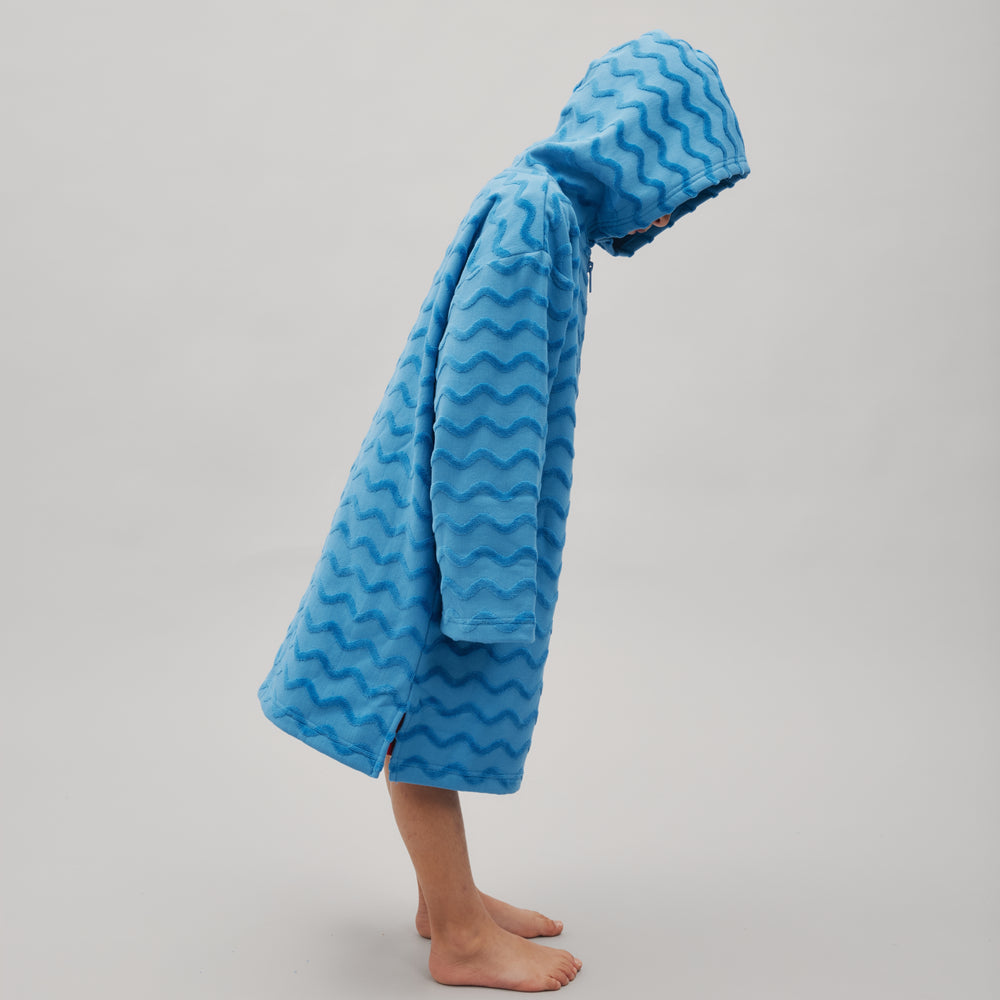 HOODED TOWEL - ELECTRIC BLUE