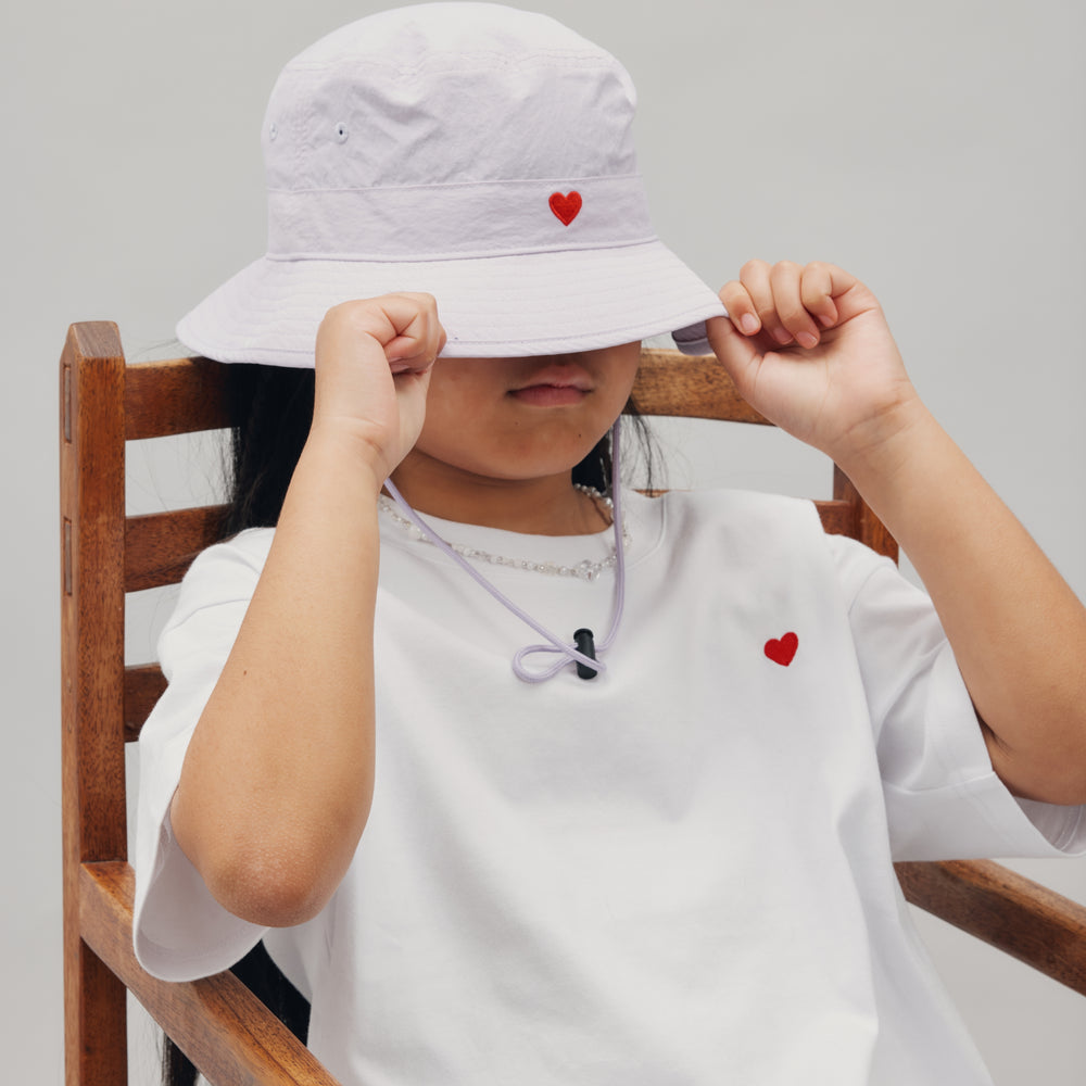 HEART BUCKET HAT - ULTRA VIOLET