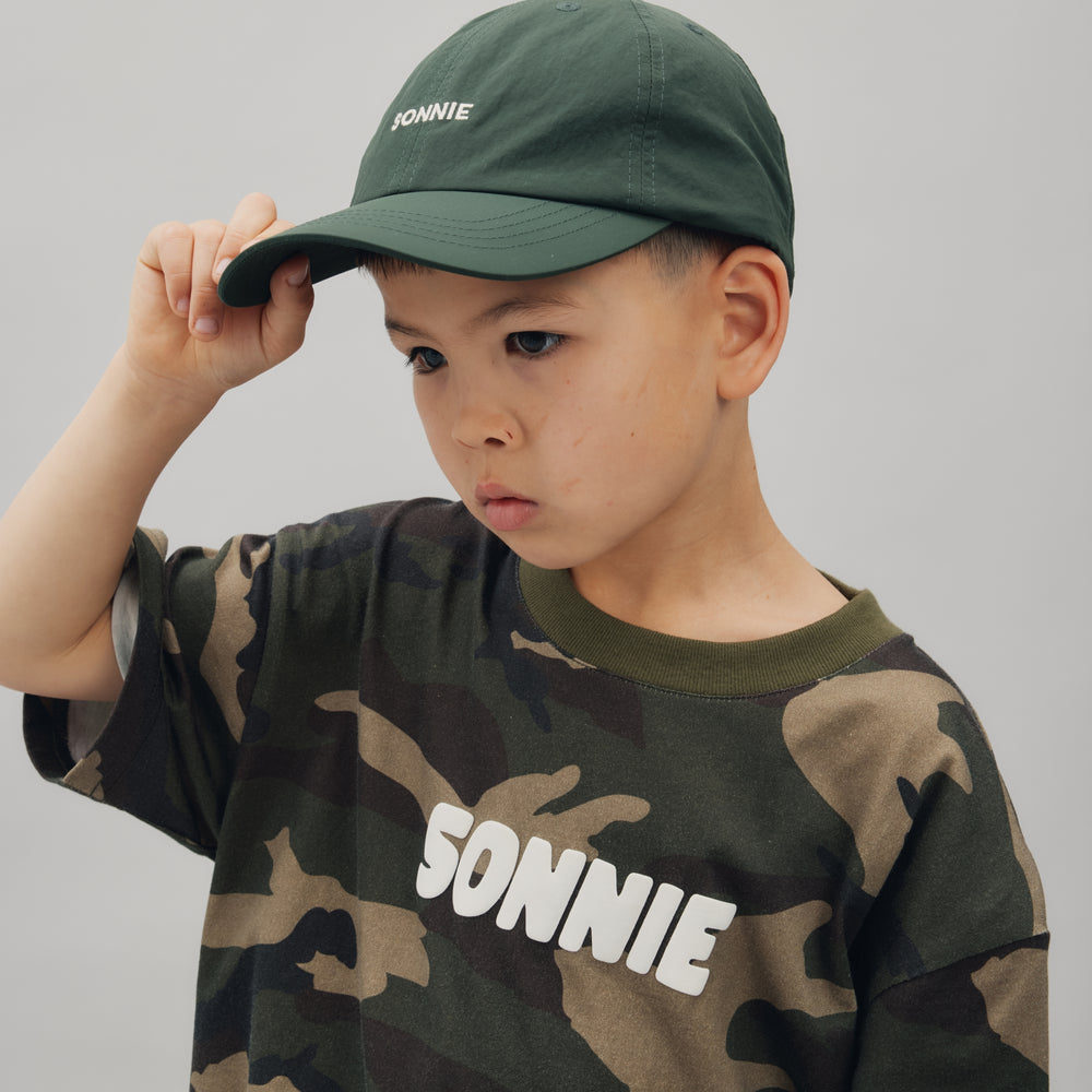 NYLON CAP -  FOREST GREEN