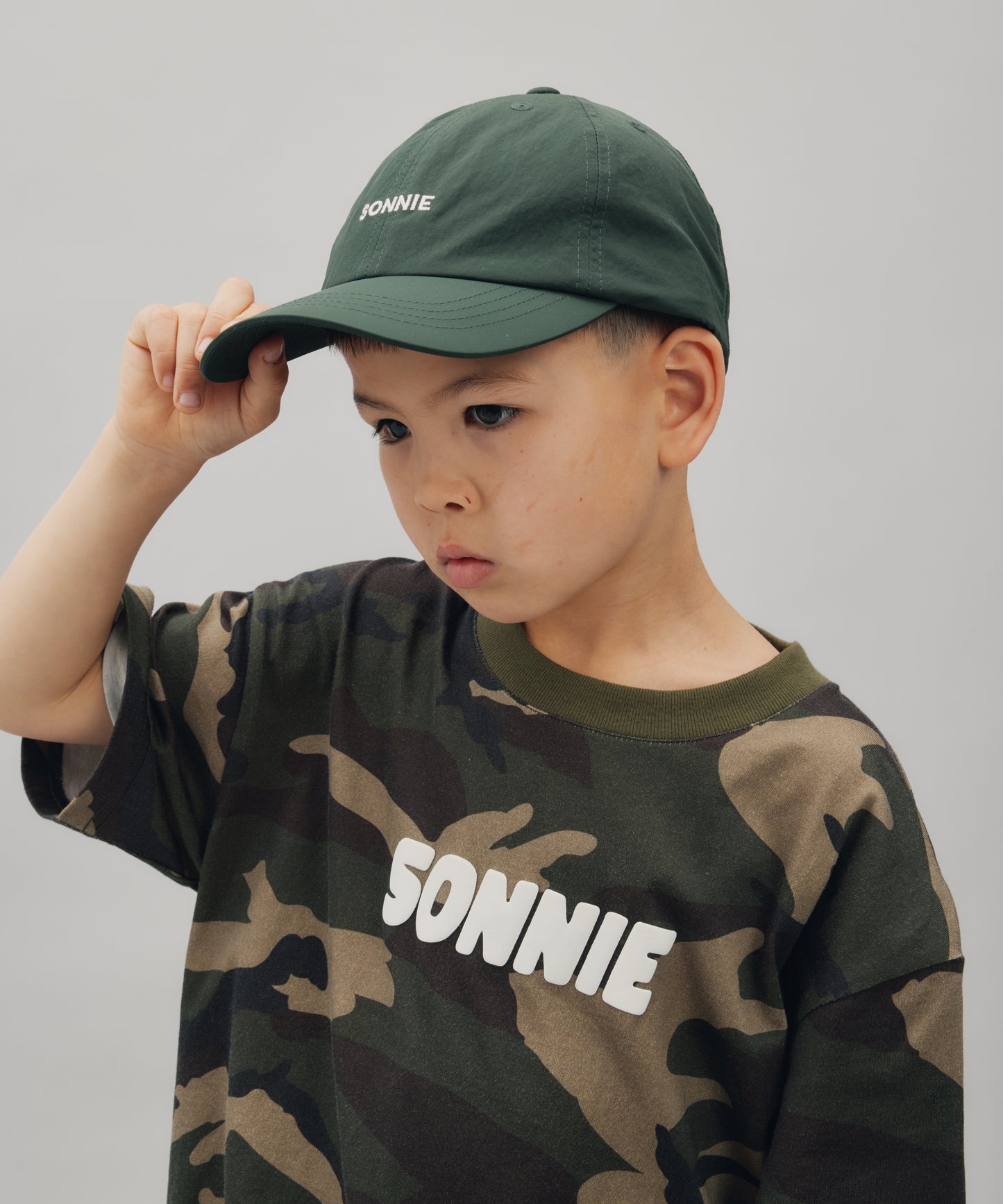 NYLON CAP -  FOREST GREEN