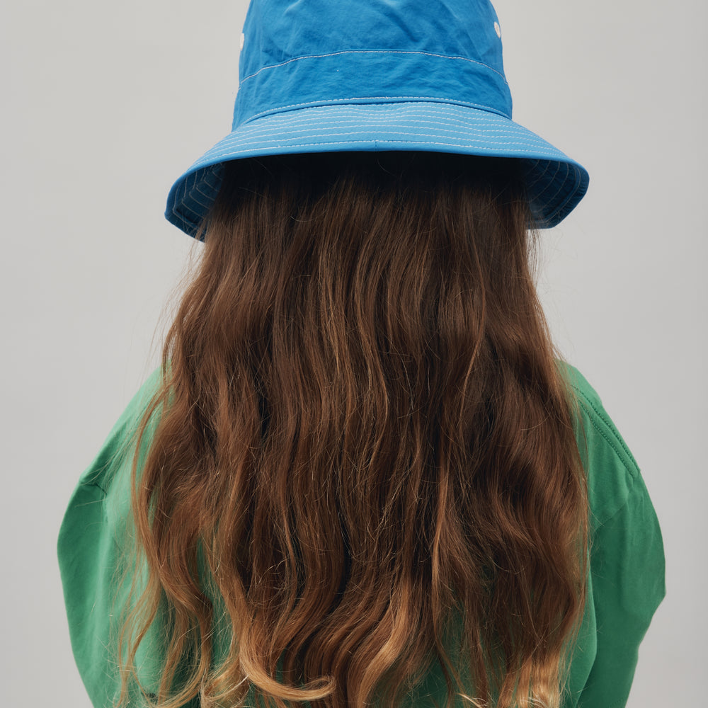 
                      
                        NYLON BUCKET HAT CONTRAST STITCHING - Electric Blue
                      
                    