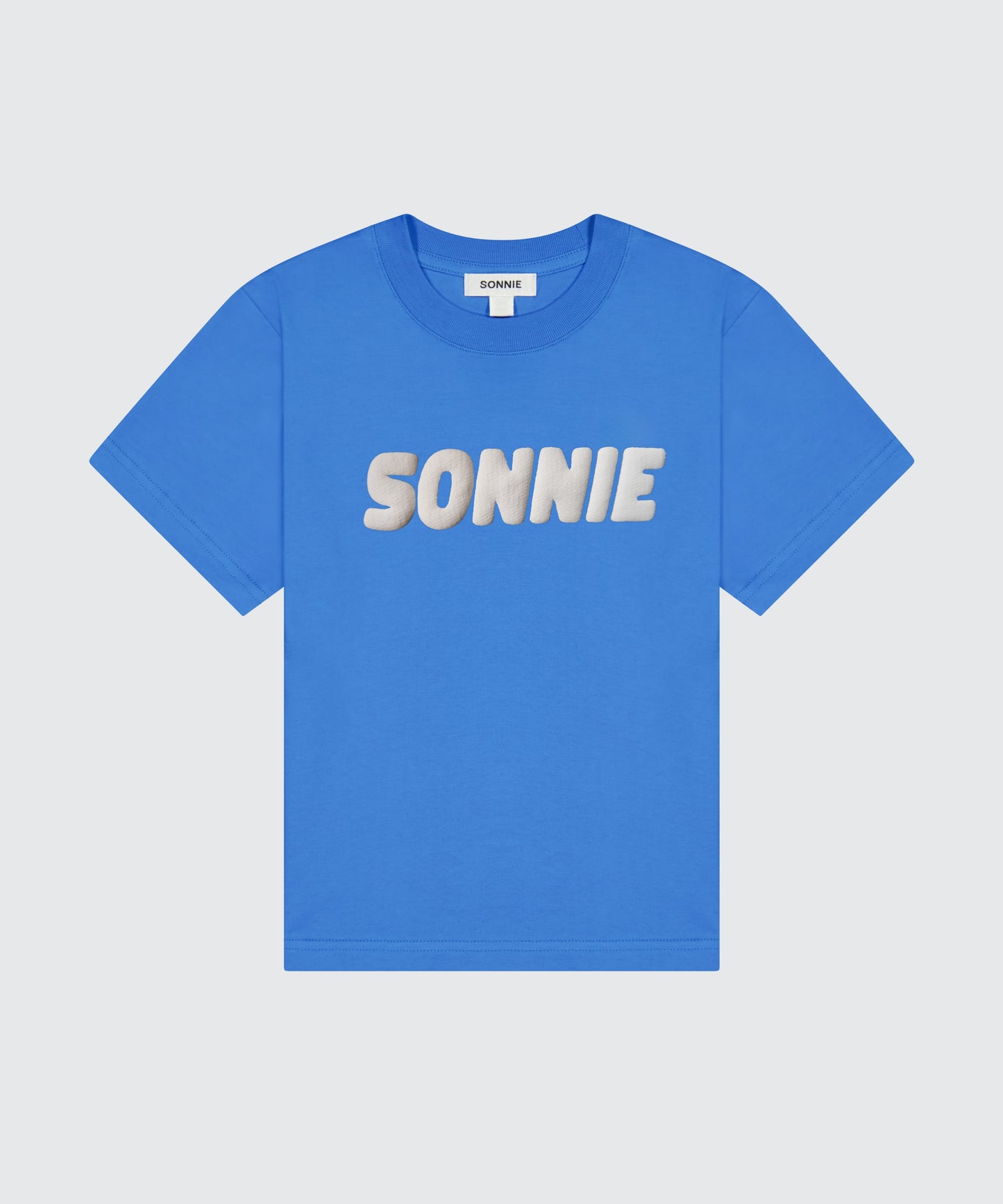 PUFF PRINT TEE - ELECTRIC BLUE