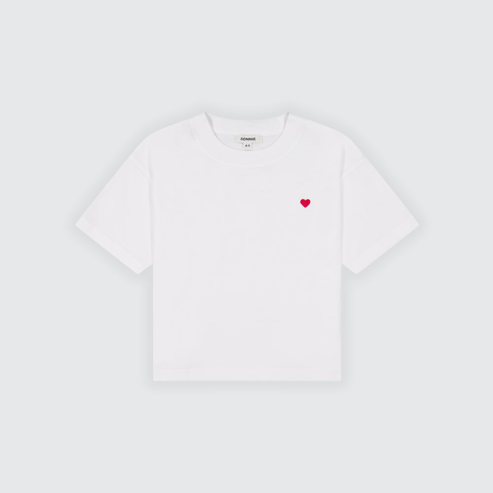 HEART TEE - WHITE