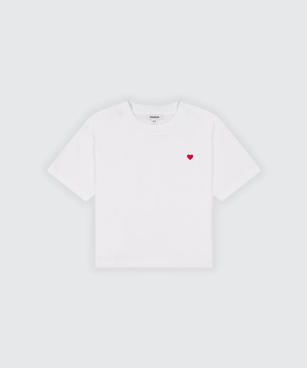 HEART TEE - WHITE