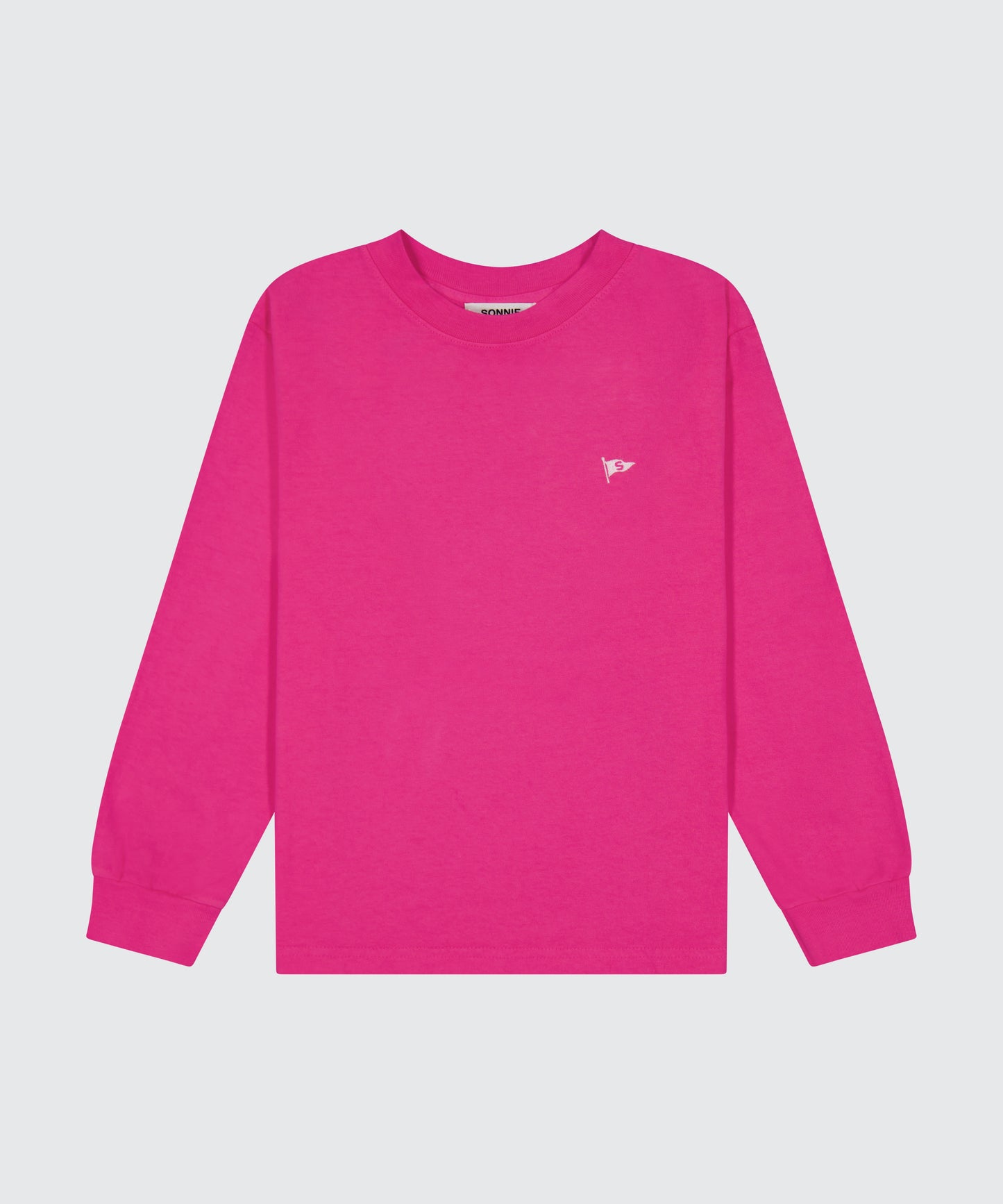 Marlo Flag LS Tee - Hot Pink