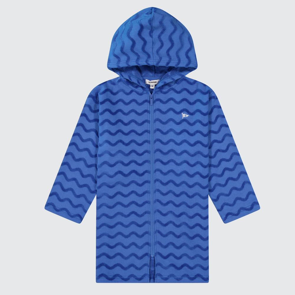 HOODED TOWEL - ELECTRIC BLUE