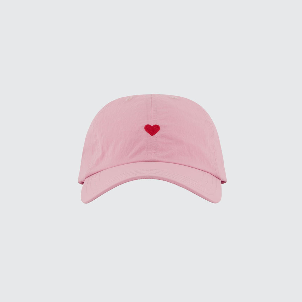 NYLON HEART CAP - SHELL PINK