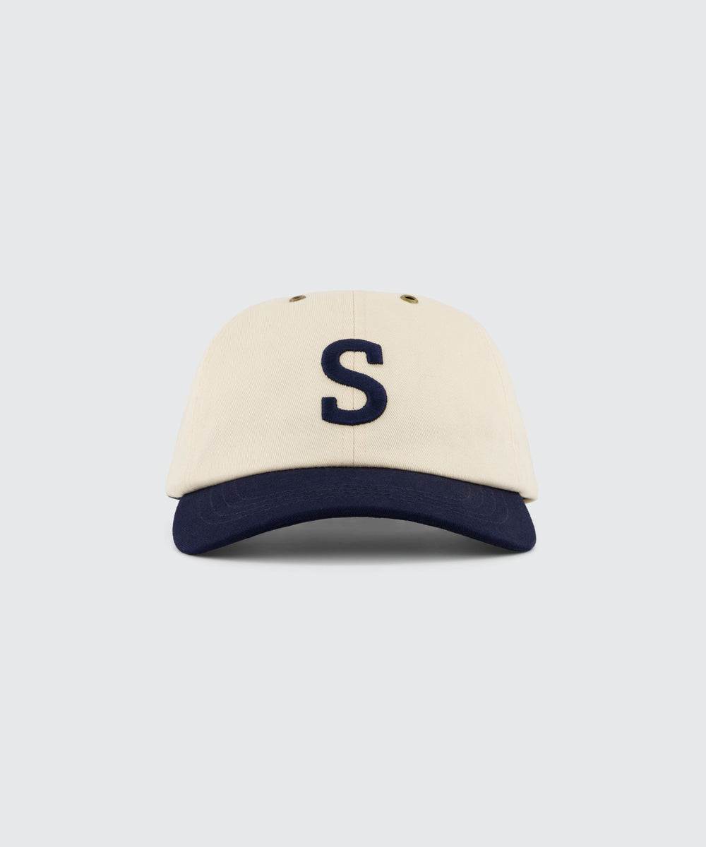 S CAP - CREAM/INK
