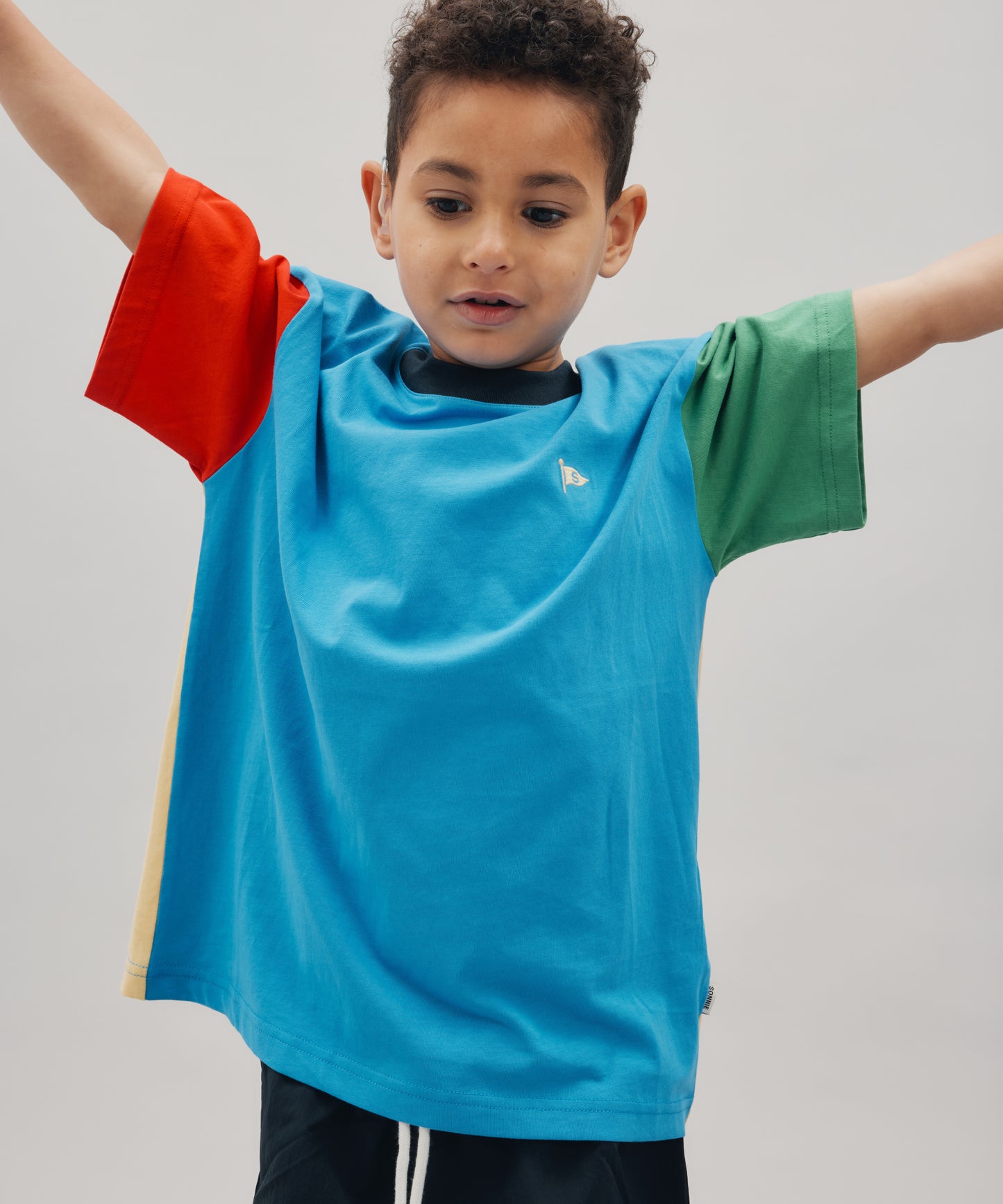 COLOUR BLOCK TEE - MULTI