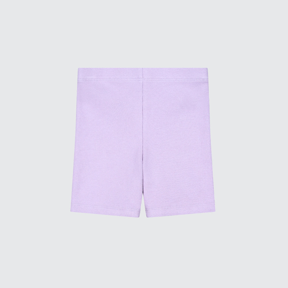 ORLA RIBBED BIKE SHORTS - VIOLET