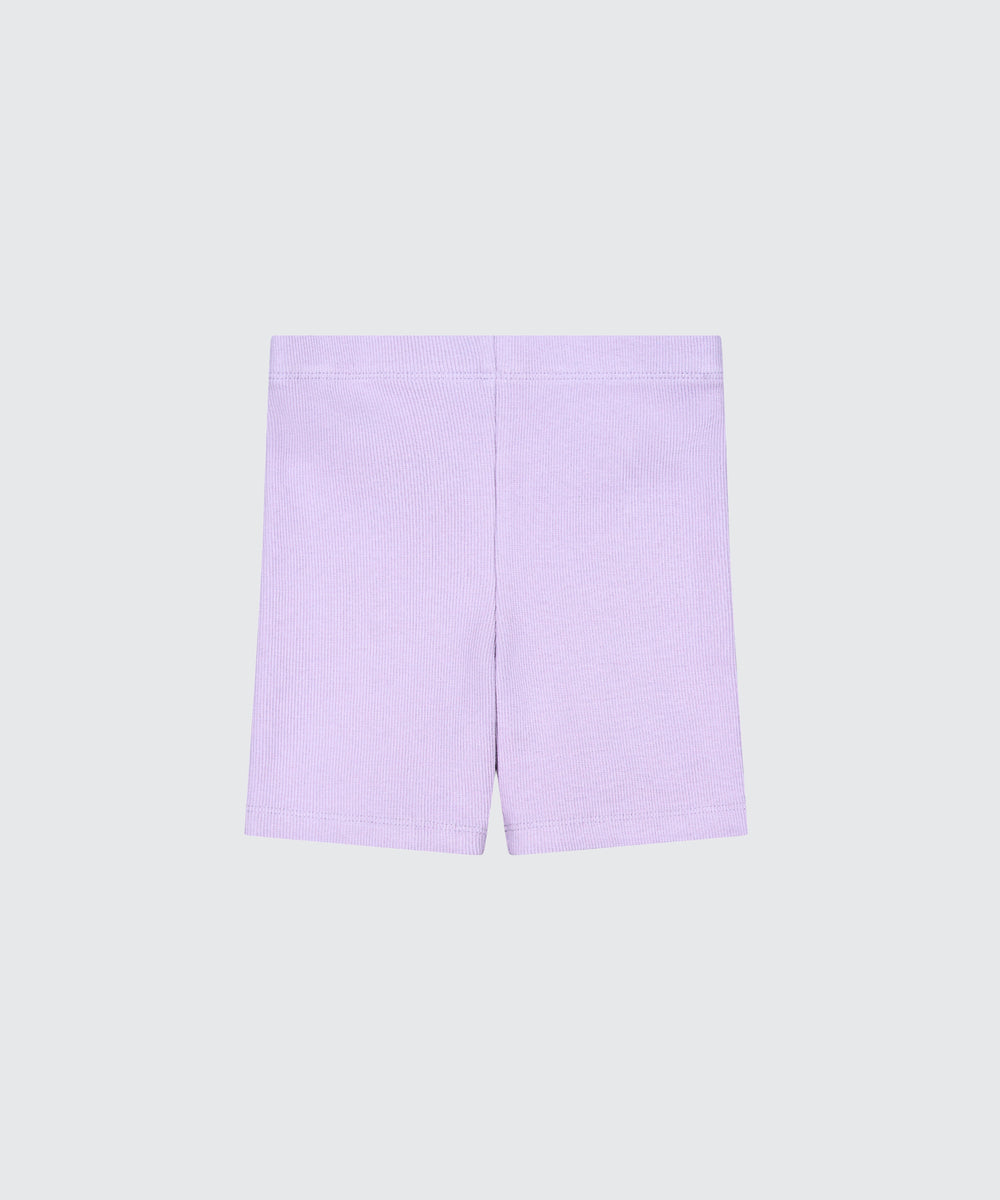 ORLA RIBBED BIKE SHORTS - VIOLET