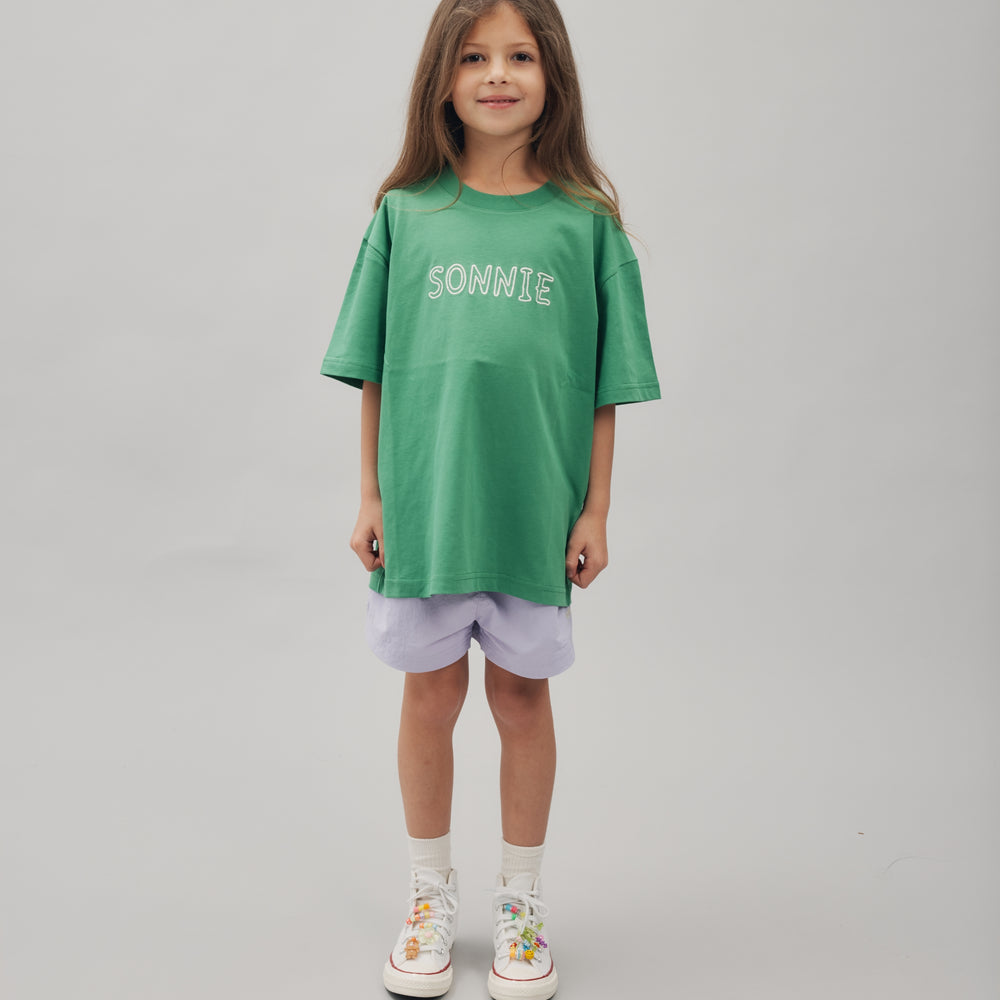 SCRIBBLE TEE - KERMIT GREEN