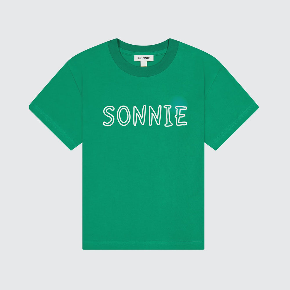 SCRIBBLE TEE - KERMIT GREEN