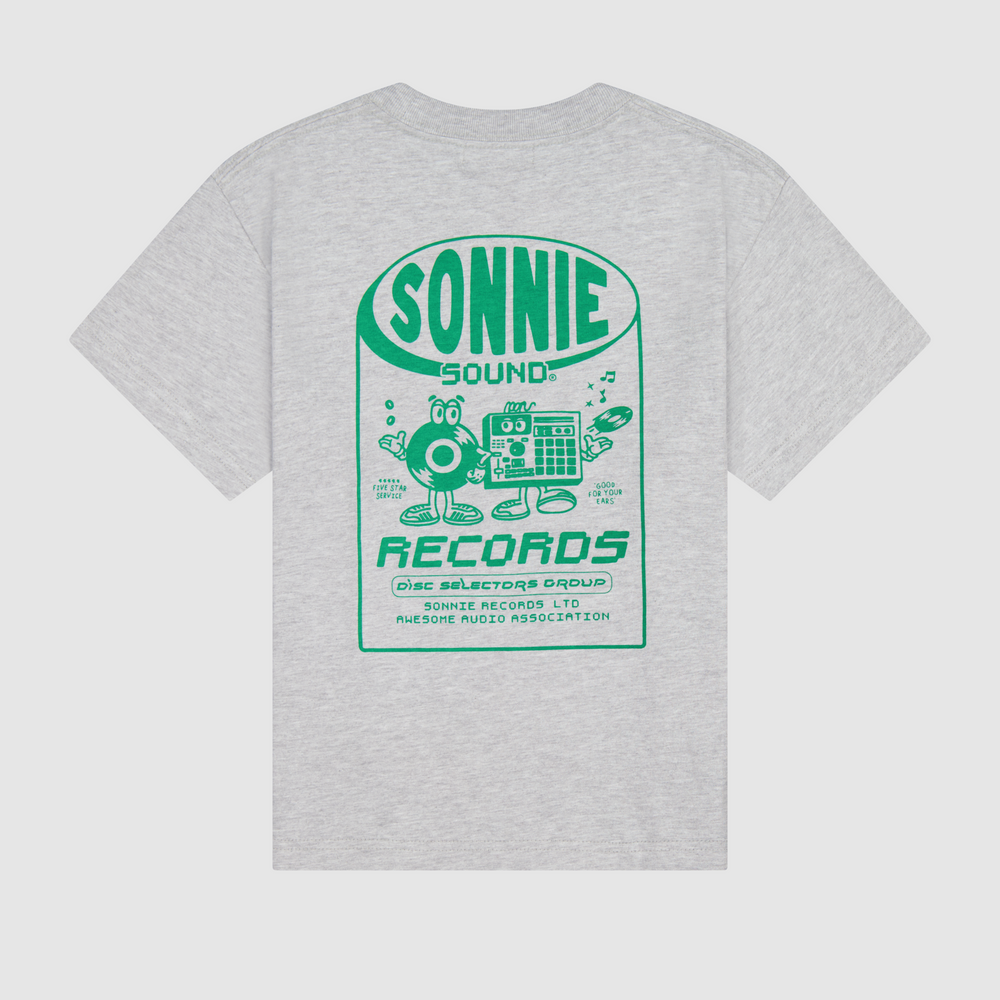 Sonnie Records Tee - Grey Marle