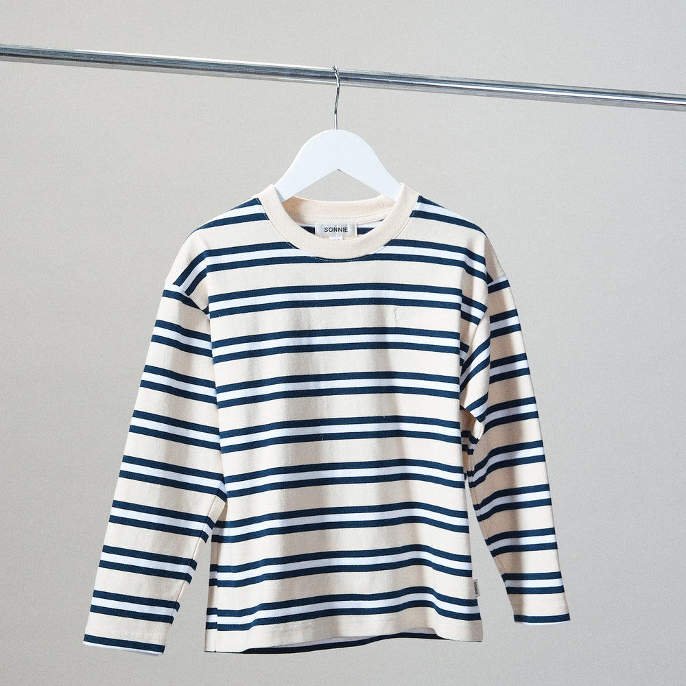 
                      
                        Remy LS Tee - Dark Blue Stripe
                      
                    