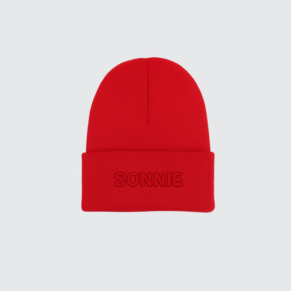 Classic Knit Beanie - Team Red