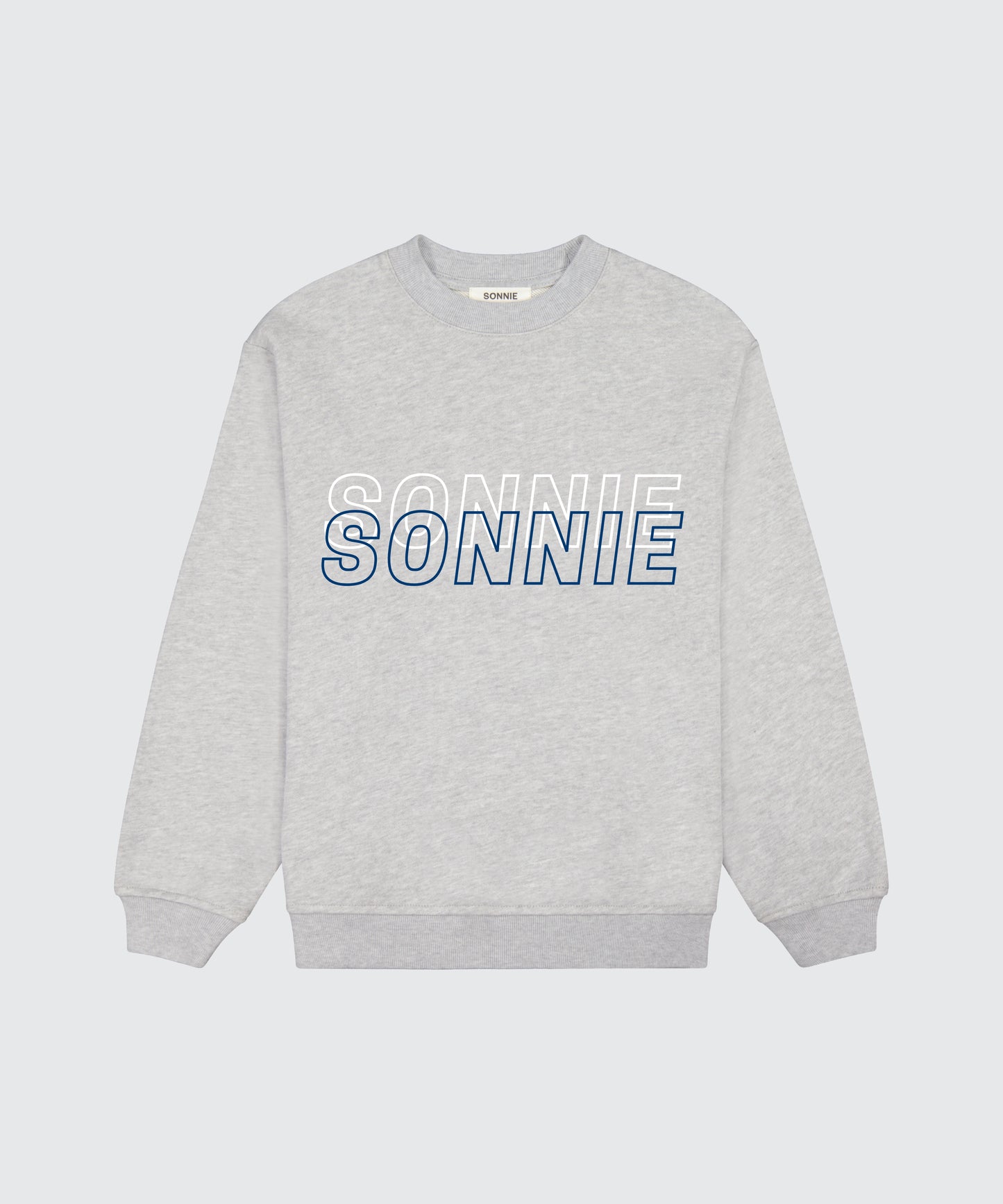 Double Vision Crewneck - Grey Marle