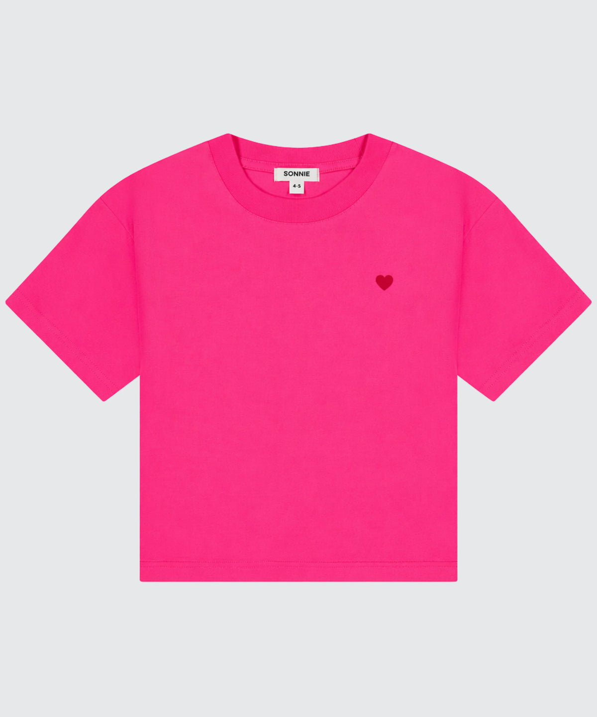 SONNIE Heart Tee in Hot Pink