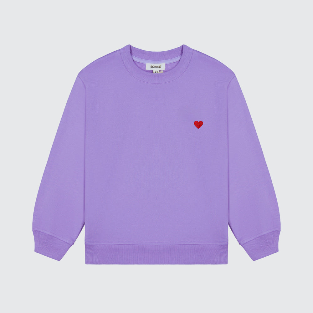 Heart Crewneck - Lavender