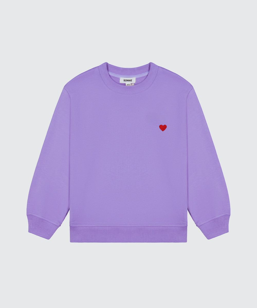 Heart Crewneck - Lavender