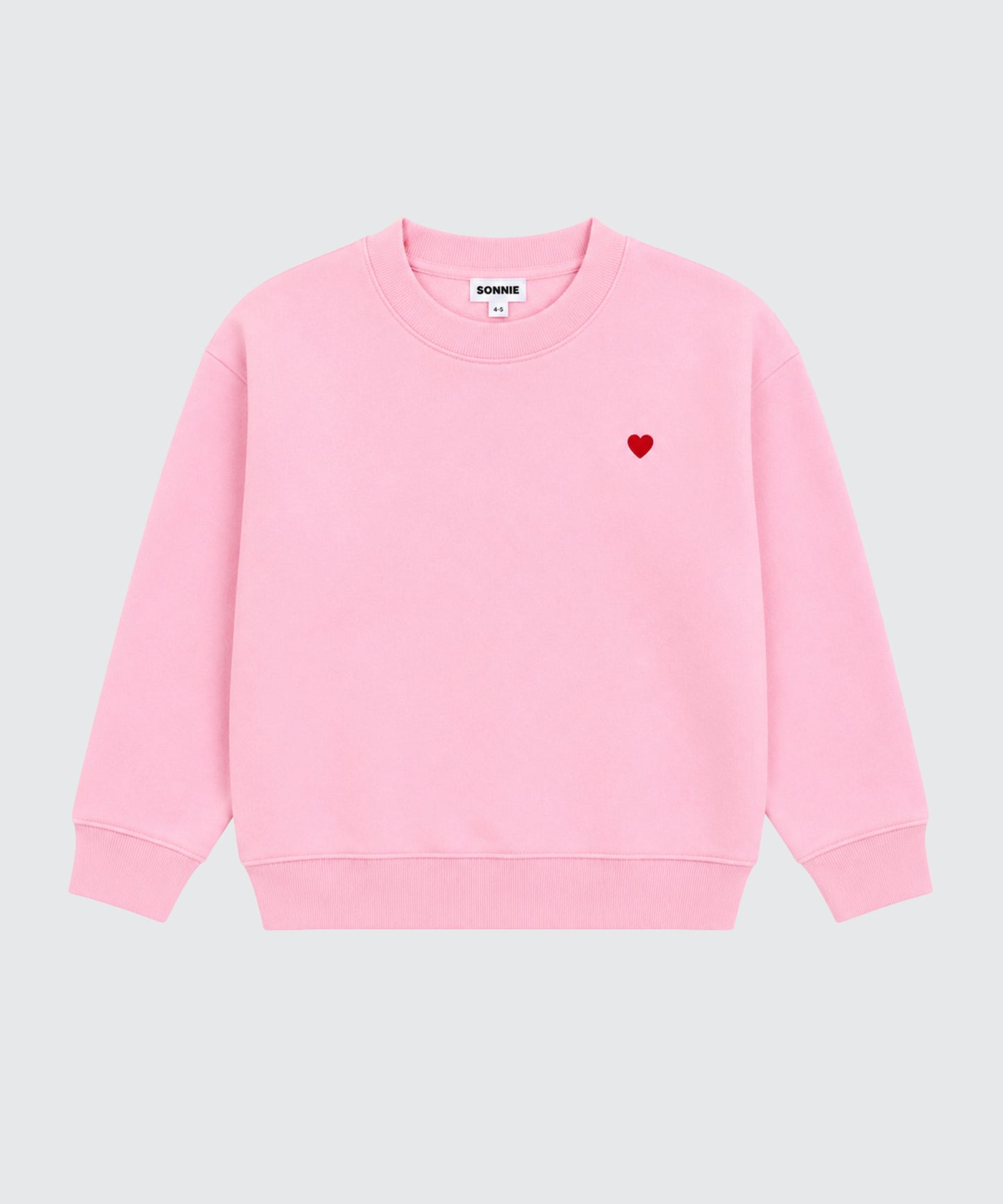 Heart Crewneck - Baby Pink