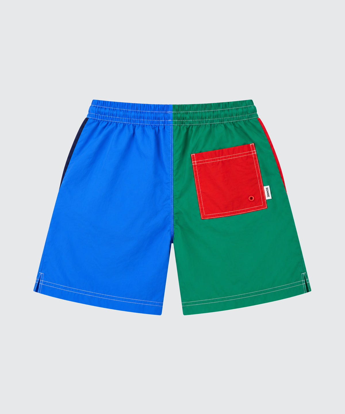 SONNIE Nylon Sports Shorts, colourblocked, back