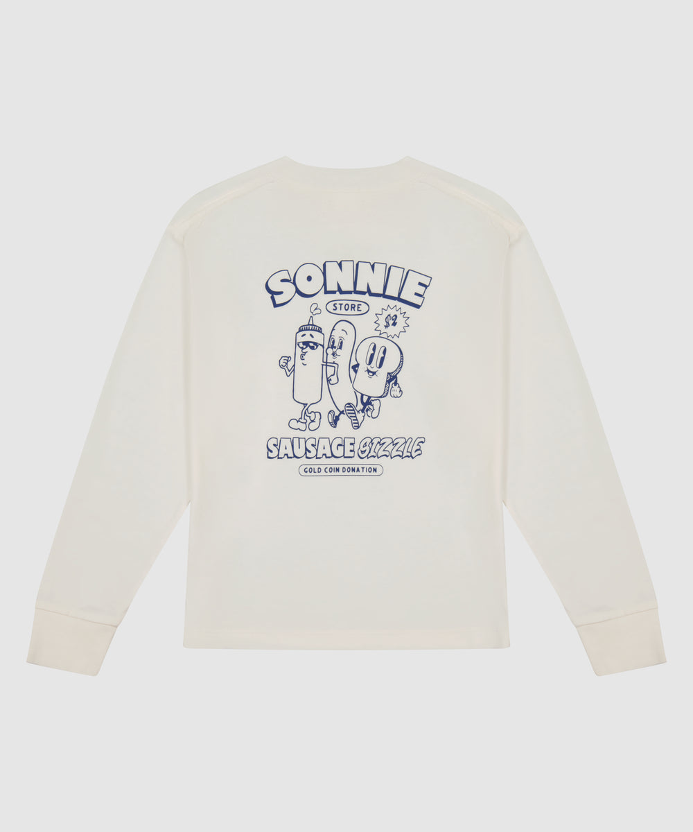 Sausage Sizzle Tee - Off-white