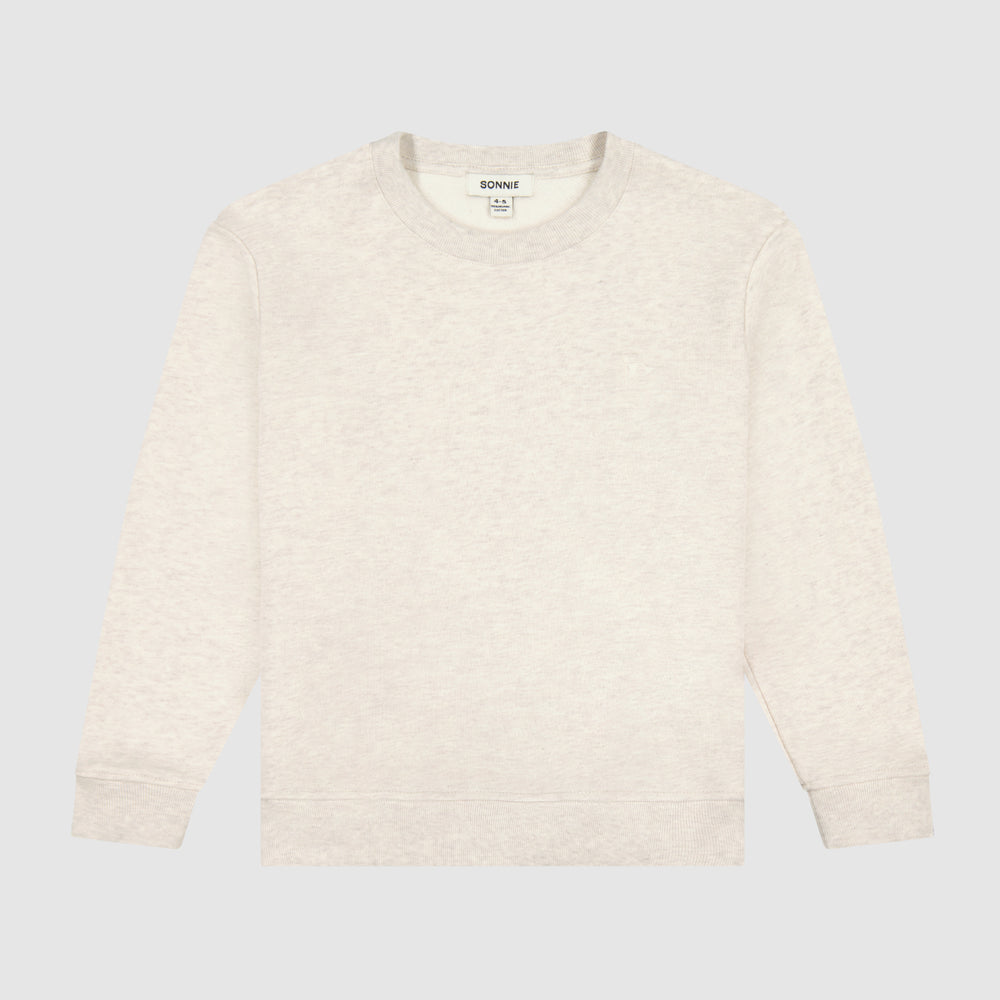 Tama Flag Crewneck - Oat Marle