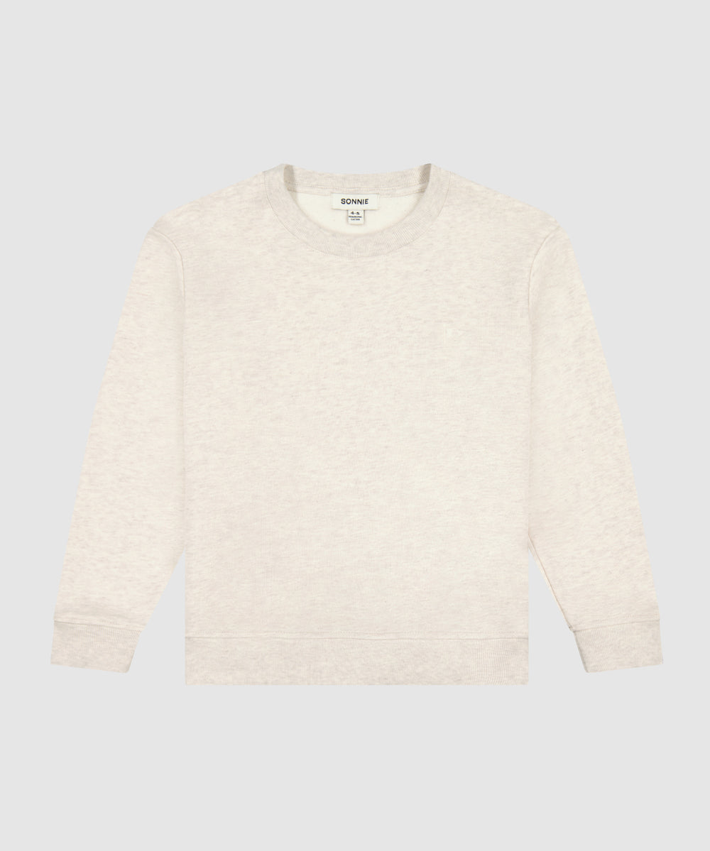 Tama Flag Crewneck - Oat Marle