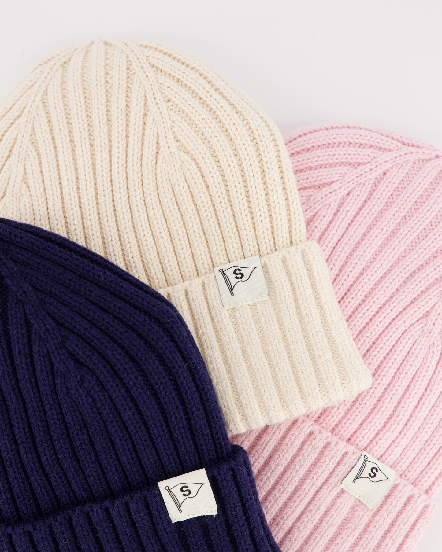 Cotton Knit Beanie - Dusty Pink