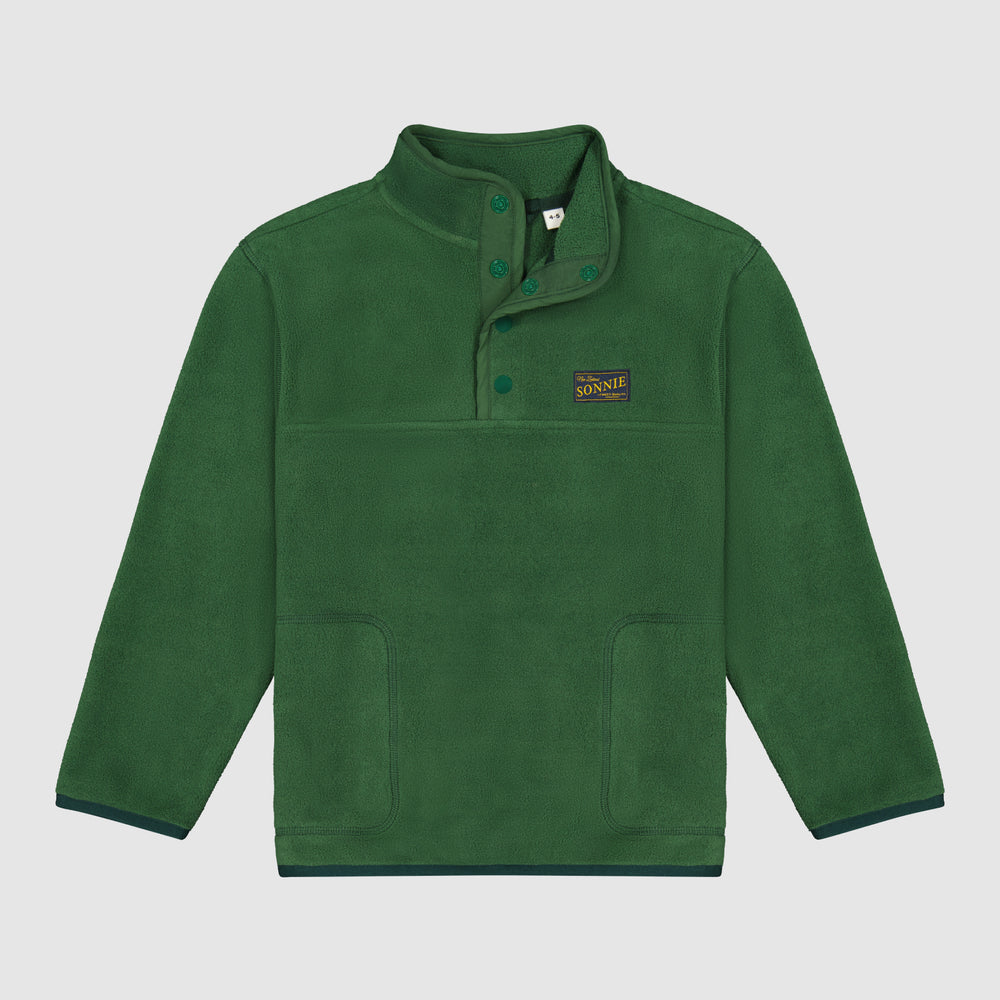 Monty Quarter Dome Fleece - Moss