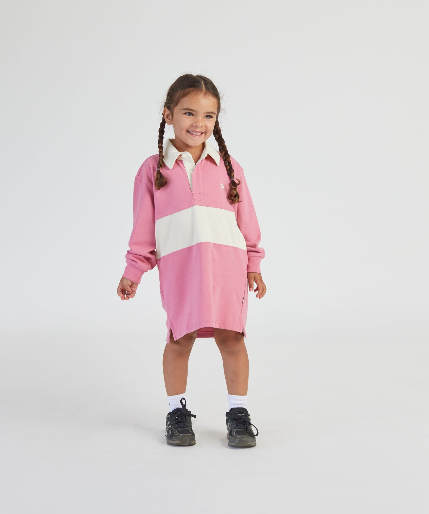 Classic Rugby Dress - Pink