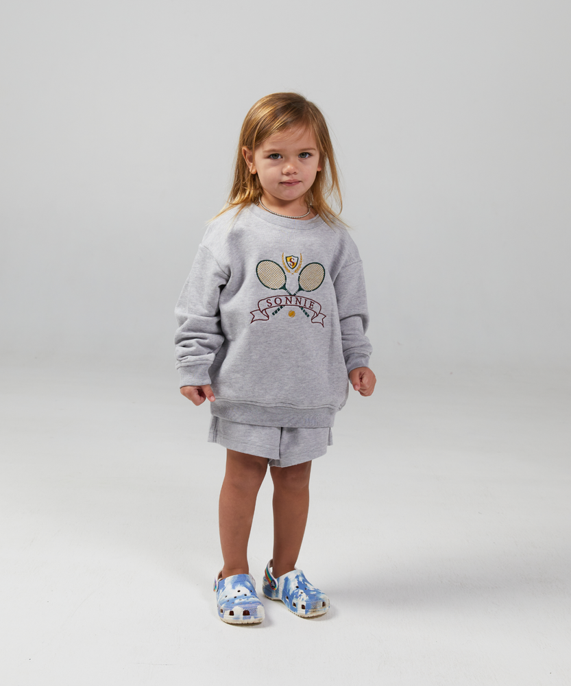 
                  
                    Crest Crewneck - Grey Marle
                  
                