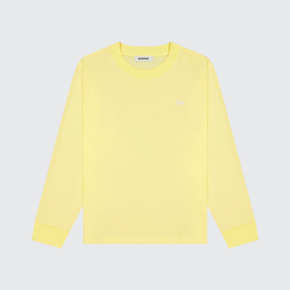 Marlo Flag LS Tee - Lemon