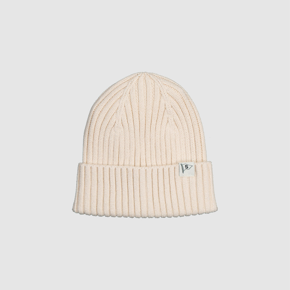 Cotton Knit Beanie - Buttercream