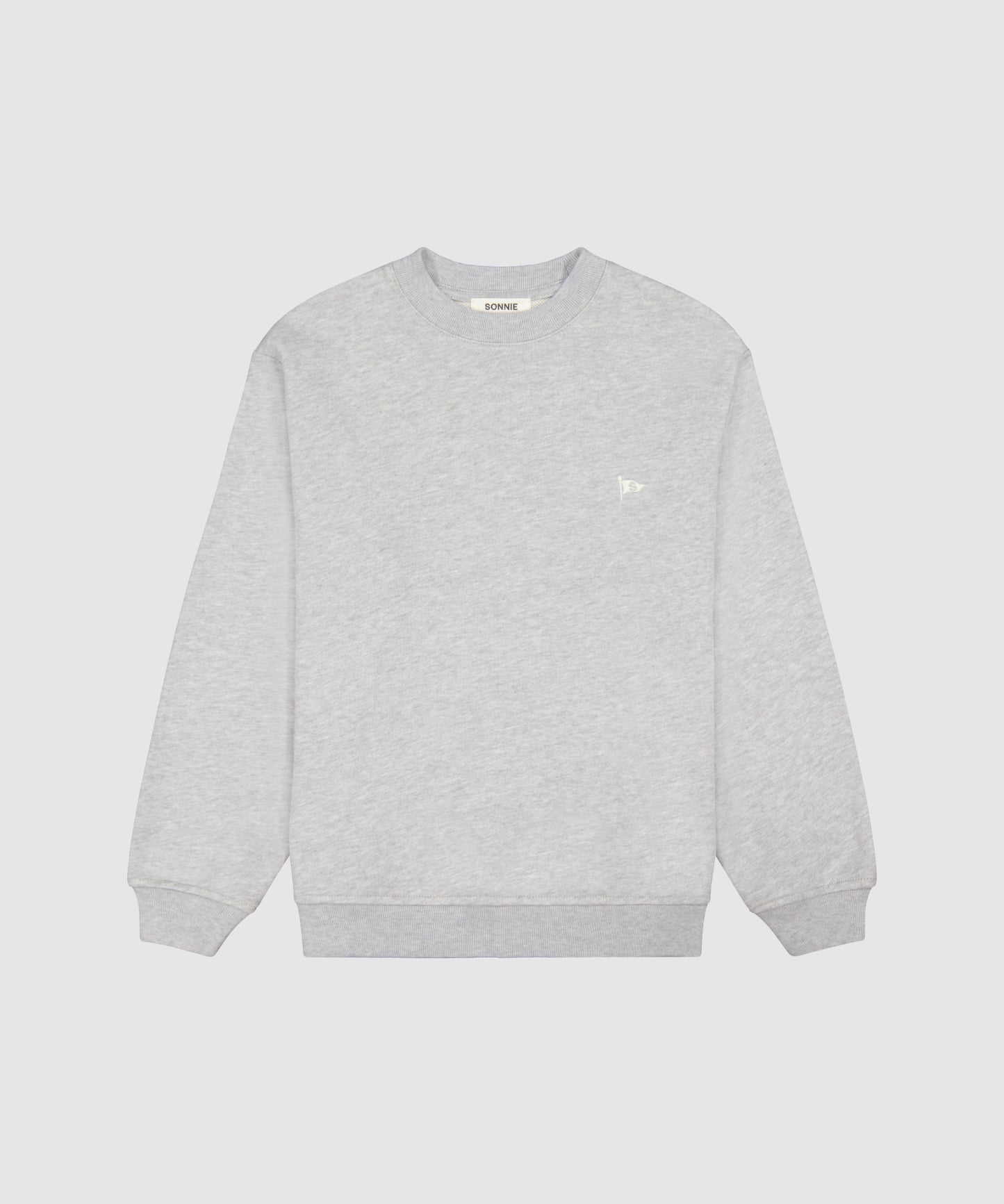 Tama Flag Crewneck - Grey Marle