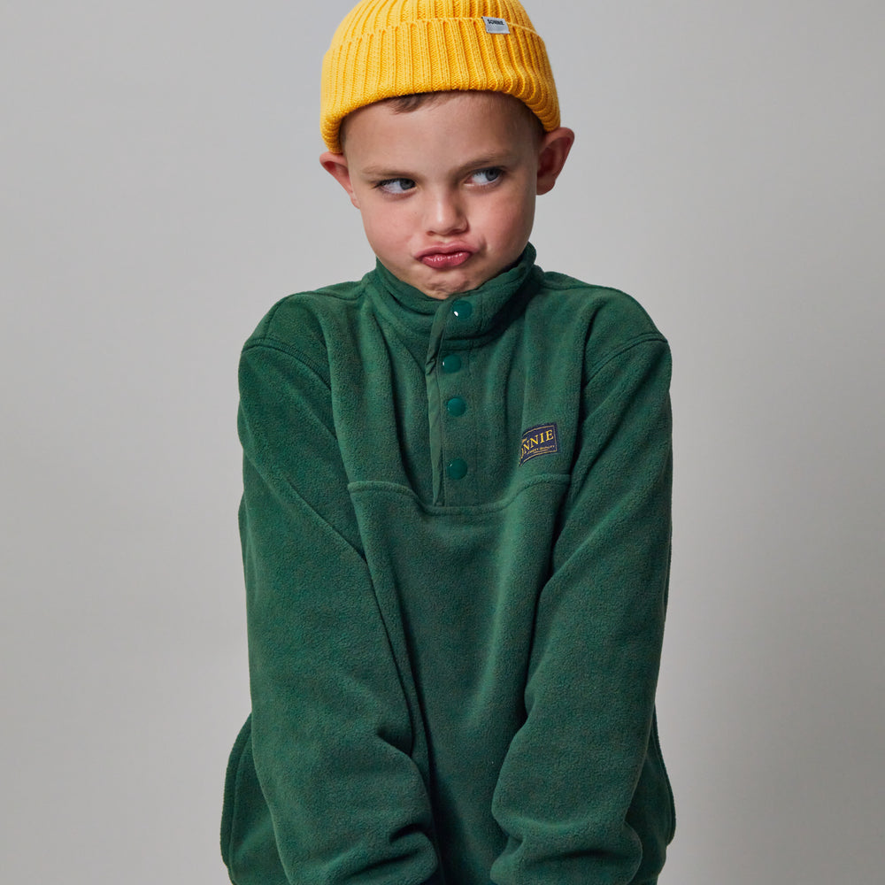 Monty Quarter Dome Fleece - Moss